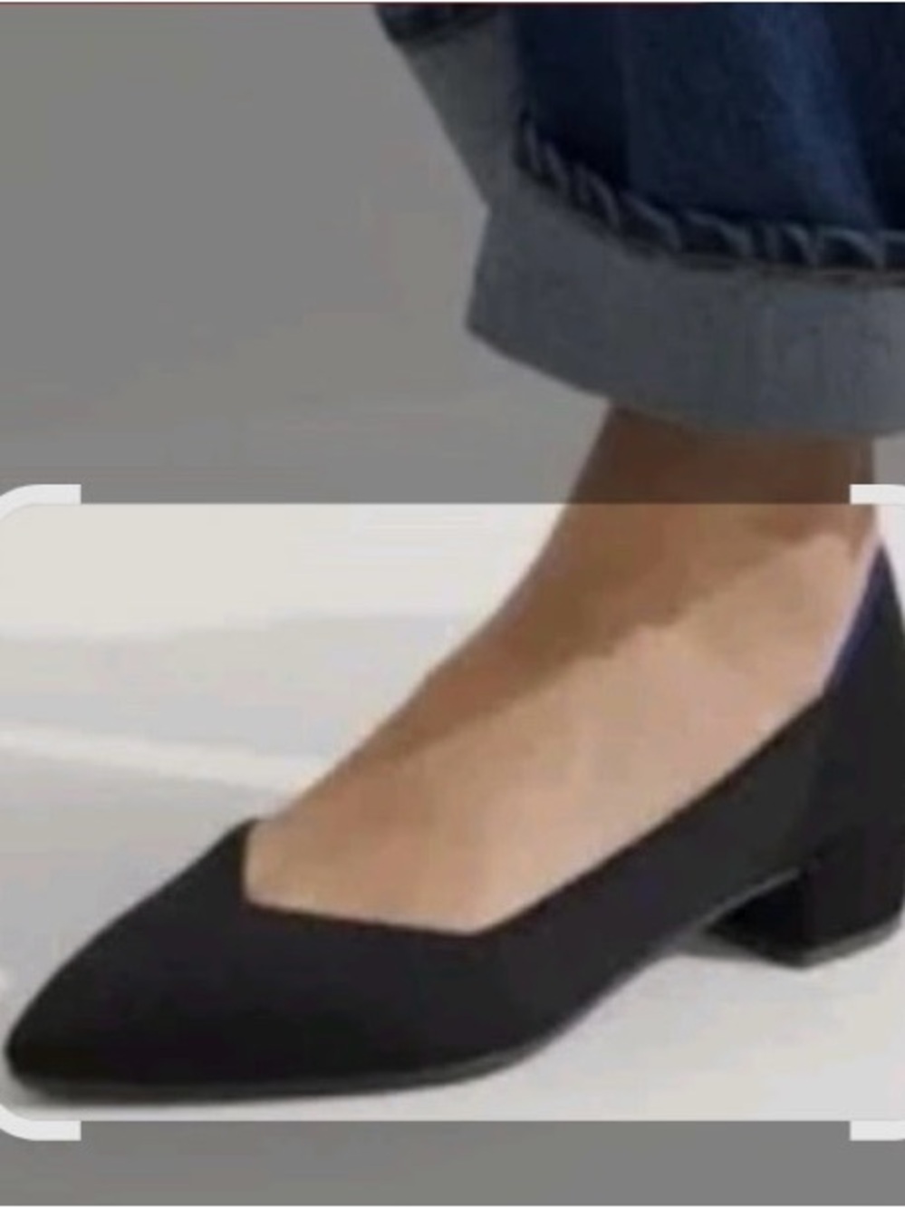 Rothy's Black Pointed Low Block Heels